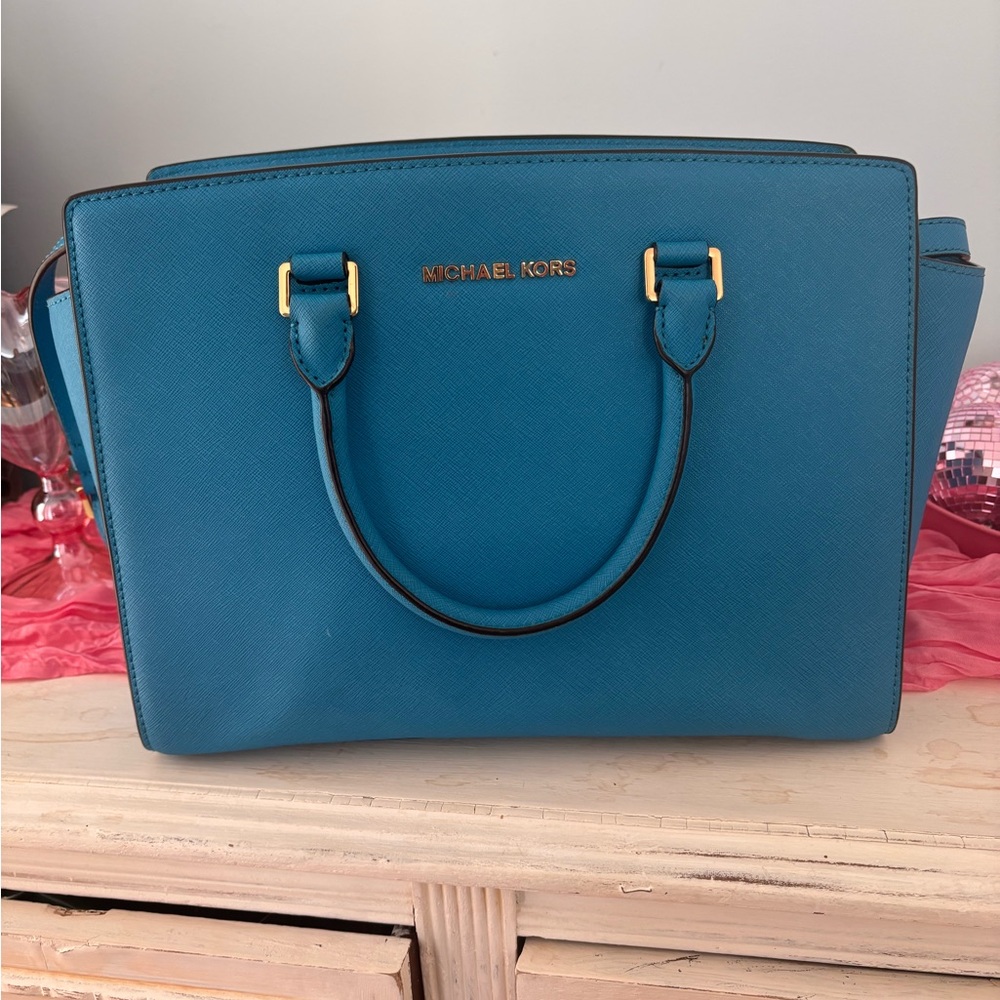 Michael Kors Teal Satchel